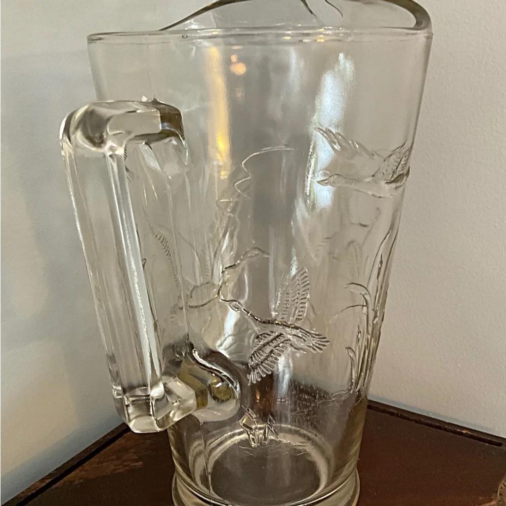 Vintage Anchor Hocking Water Bird Pitcher